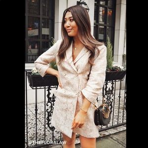 NWT Lulu’s Lace Blazer Dress Sz S